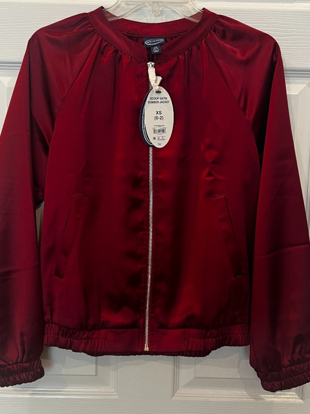 Scoop Women’s Satin Bomber Jacket